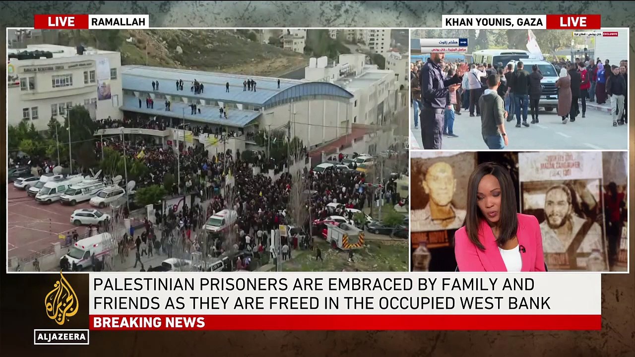 Released Palestinian prisoners arrive in Gaza