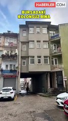 Konya'da çöken binanın ardından Bursa'daki o bina sosyal medyanın gündeminde