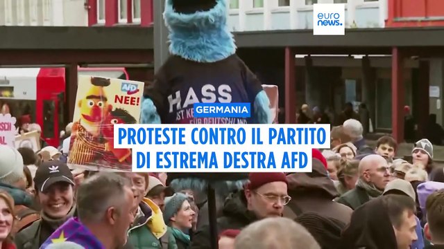 Germania: AfD lancia la campagna con l'intervento di Musk, migliaia in piazza contro estrema destra