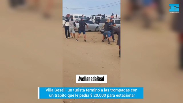 Villa Gesell: un turista terminó a las trompadas con un trapito que le pedía $ 20.000 para estacionar