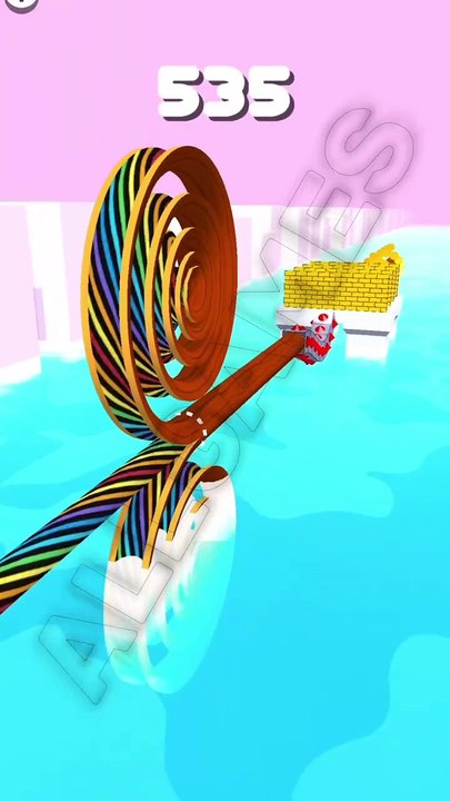 Spiral Rider LVL 33 Gameplay FUN GAME #shorts #SpiralRider #fungames #viralvideo