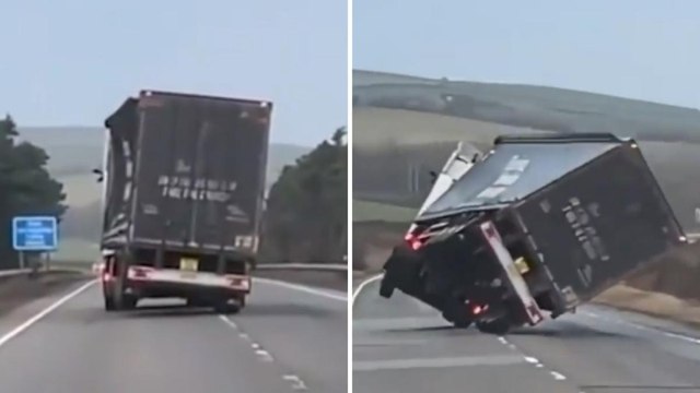 La potenza della tempesta Eowyn: raffiche di vento a 100km/h ribaltano un tir in Scozia
