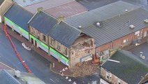 Co-op building collapses in Falkirk as Storm Eowyn batters Scotland