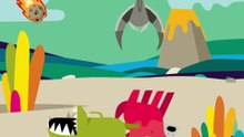Historically Inaccurate Depiction of the Dinosaur Extinction Event. #scratchanimation #dinosaur