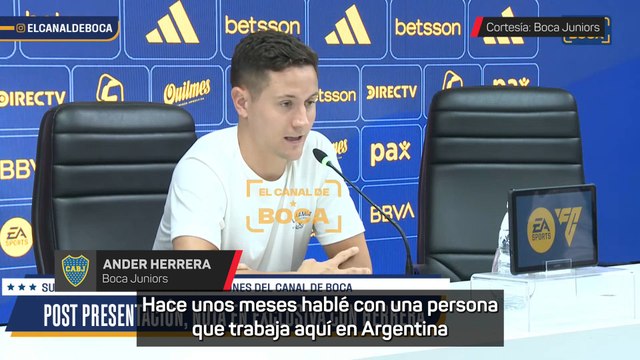 Ander Herrera, en su presentación con Boca Juniors: Tenia muchas ganas de cumplir este sueño