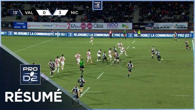 PRO D2 Saison 2024-2025 J18 - Résumé Valence Romans - Stade Niçois Rugby