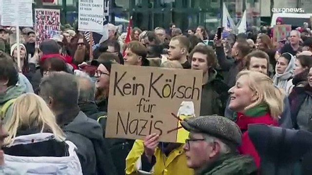 ألمانيا: أكثر من 15 ألف متظاهر في كولونيا ضد صعود اليمين المتطرف قبل انتخابات شباط الحاسمة