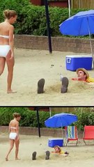 Army Beach Prank #SHORTS   Just For Laughs Gags