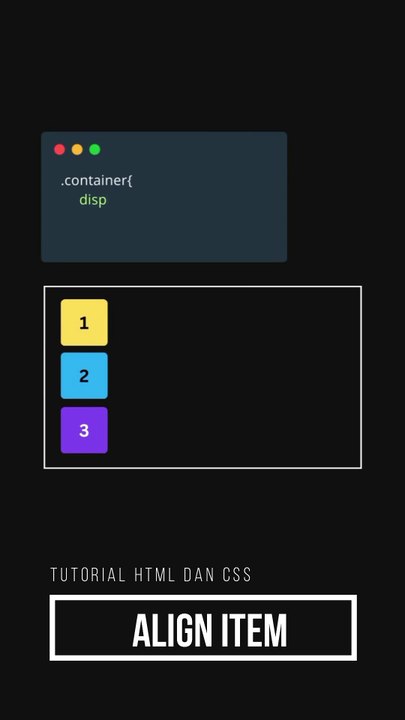 align item in css html