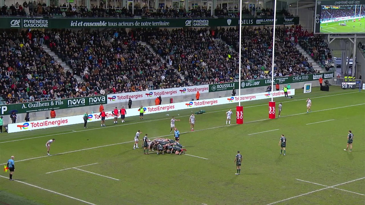 TOP 14 - Essai de pénalité (SP) - Section Paloise - ASM Clermont