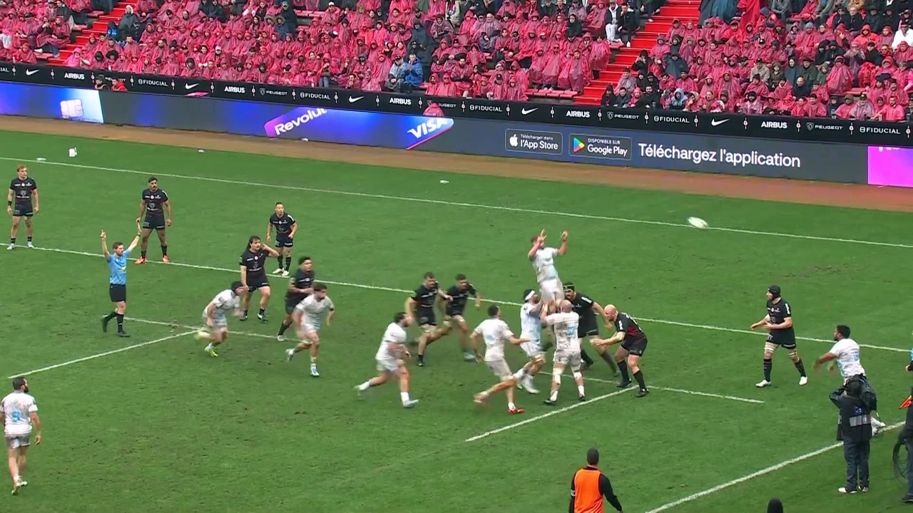 TOP 14 - Essai de Florian VERHAEGHE (MHR) - Stade Toulousain - Montpellier Hérault Rugby