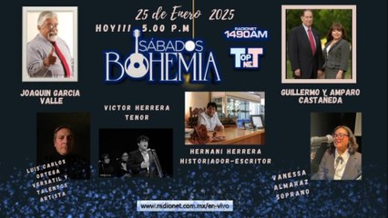 Sábados de Bohemia - 25 de enero 2025