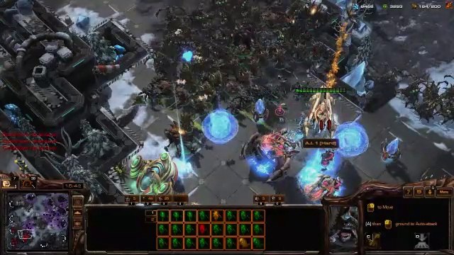 [StarCraft 2]No.0333 Great ZERG Player vs Hard A.I, WIN[Queens' Defense, &, Mass-Hydra].CUT.01'20-20'12
