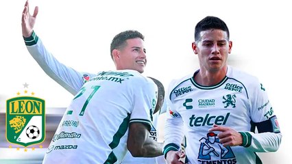 James Rodríguez anota su primer gol con León y así lo celebra con la afición