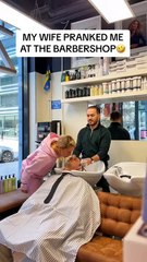 Prank at barber shop