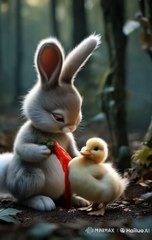 . "Fluff to the Rescue: Baby Duck's Heart-Wrenching Injury"#BunnyRescue  #BabyDuck  #AnimalRescue  #FluffTheBunny  #InjuredDuck