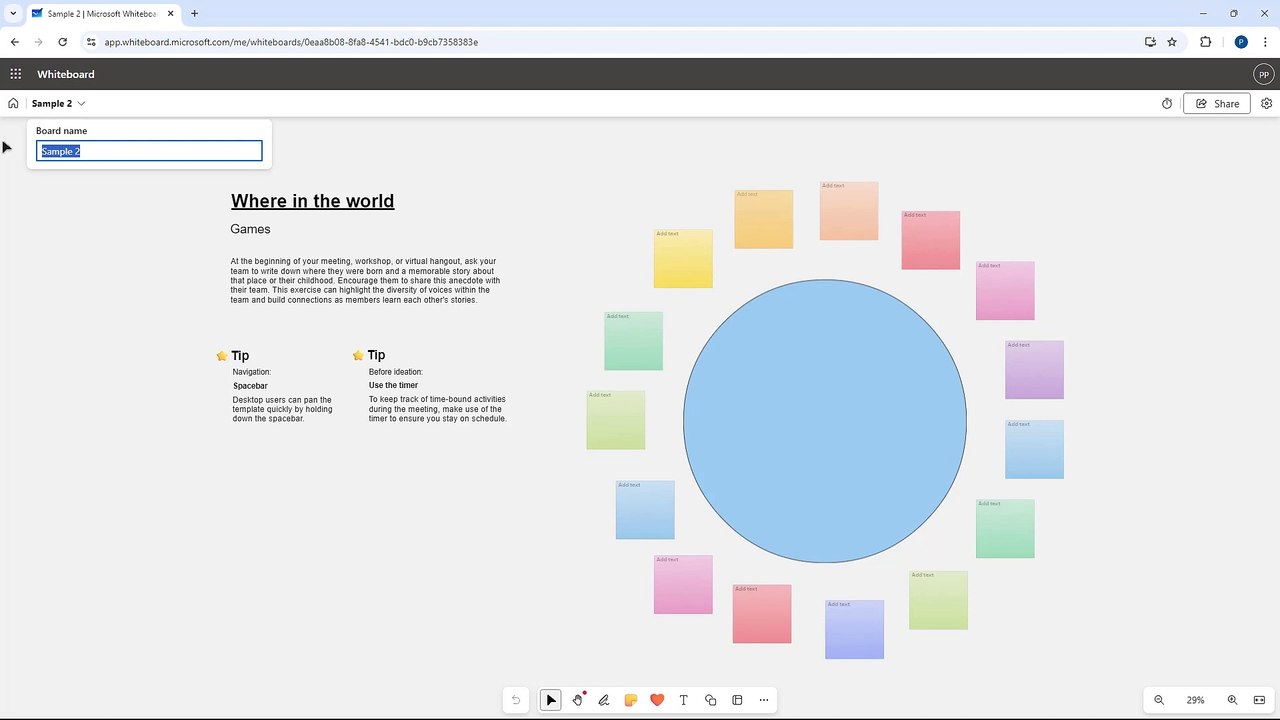 Microsoft Whiteboard Course Section 3 Whiteboard Renaming and Deleting