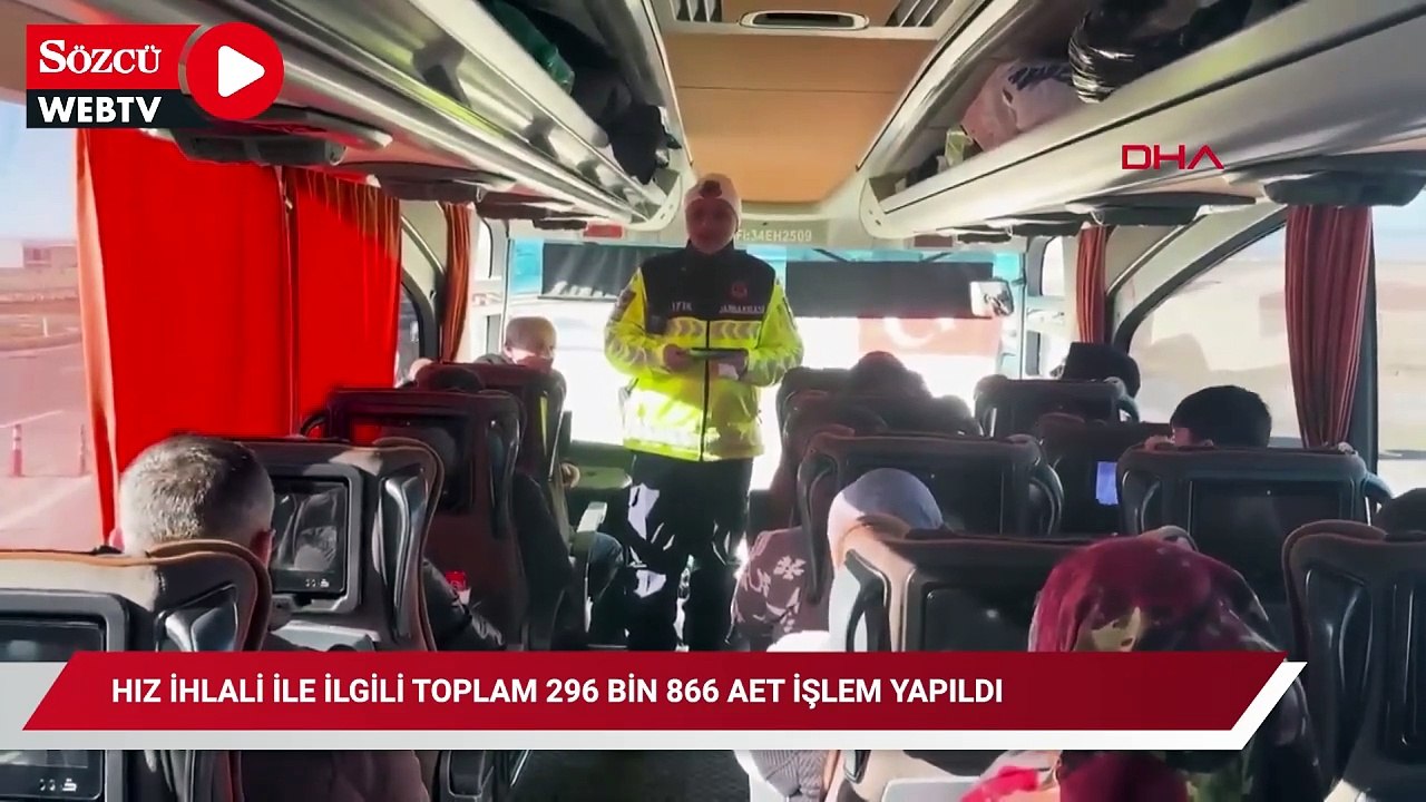 2025 yılının ilk 20 gününde, hız ihlali ile ilgili toplam 296 bin 866 adet işlem yapıldı