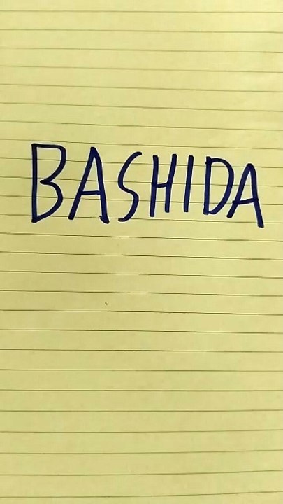 Bashida nome Giapponese disegno