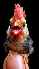 tiny animals sitting on human finger