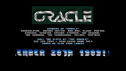 Amiga Cracktro Wild Streets By Oracle (1989)
