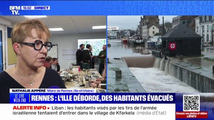 "On fait face à un épisode de crues inédit", déplore la maire de Rennes (Ille-et-Vilaine)