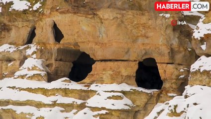 Diyadin'deki Yukarı Biligan Mağaraları Ziyaretçilerini Bekliyor
