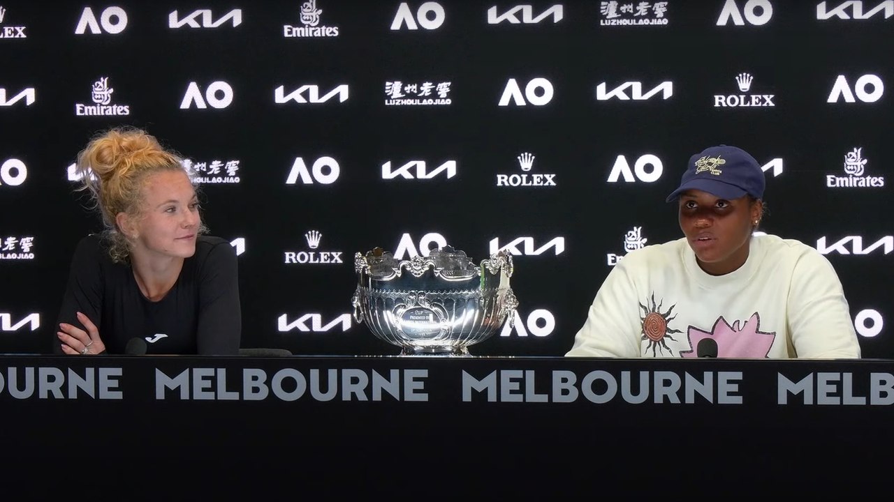 Tennis - Australian Open 2025 - Katerina Siniakova and Taylor Townsend, women double champions : "It's amazing !"