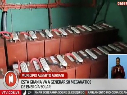 Mérida | Instalan Granja Solar para optimizar energía eléctrica en el municipio Alberto Adriani