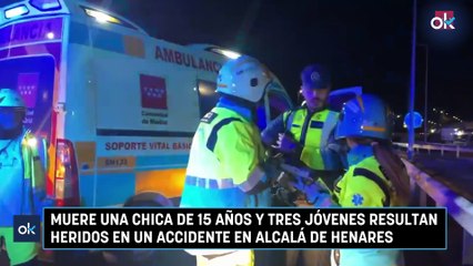 Muere una chica de 15 años y tres jóvenes resultan heridos en un accidente en Alcalá de Henares