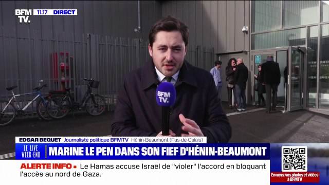 Marine Le Pen dans son fief d'Hénin-Beaumont pour les vœux de Steve Briois