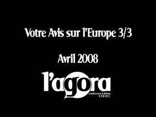 Votre avis sur l'Europe 3/3