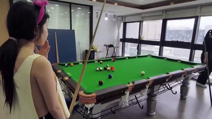 JAV 🔥🔥_ HOT Video 2024 _ Cute Lady _ Hot Girl playing Snooker