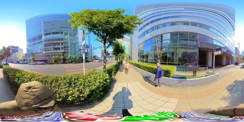 【VR散歩57】桜橋交差点〜大阪駅ビル前＜Insta360 ONE RS 1インチ360度版＞