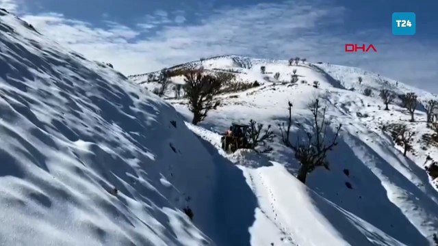 Batman Sason'da 14 yerleşim yerinin yolu kardan kapandı