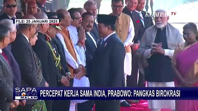 Presiden Prabowo Minta Jajarannya Pangkas Birokrasi Guna Percepat Kerjasama dengan India