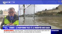 Jean-Pierre Le Scornet, maire de Mayenne fait le point sur l'évolution des inondations