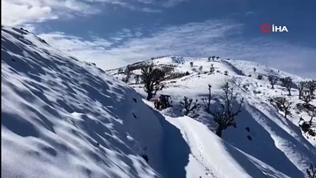 Sason’da kardan kapanan köy yolları ulaşıma açıldı