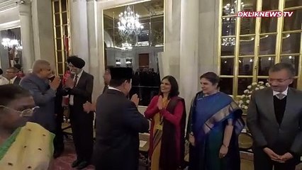 Momen Hangat Prabowo Dijamu Makan Malam oleh Presiden India, Duduk di Samping PM Modi