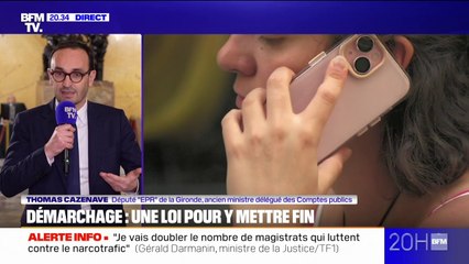 Démarchage téléphonique: "La proposition de loi vise à lutter contre toutes les fraudes", explique Thomas Cazenave, député Ensemble à l'origine du texte