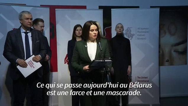 Bélarus: la cheffe de l'opposition en exil qualifie l'élection présidentielle de farce