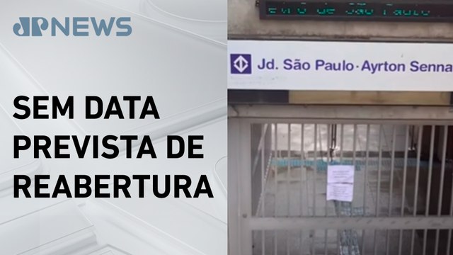 Três estações da Linha 1 Azul do metrô seguem fechadas após temporal em SP