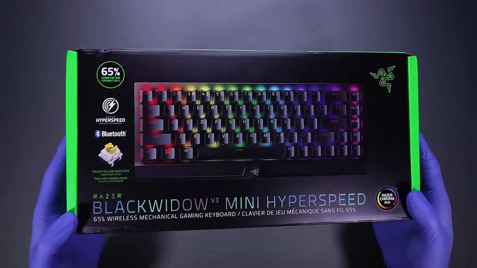 ⁣Razer BlackWidow V3 65% Mechanical Gaming Keyboard Unboxing - ASMR