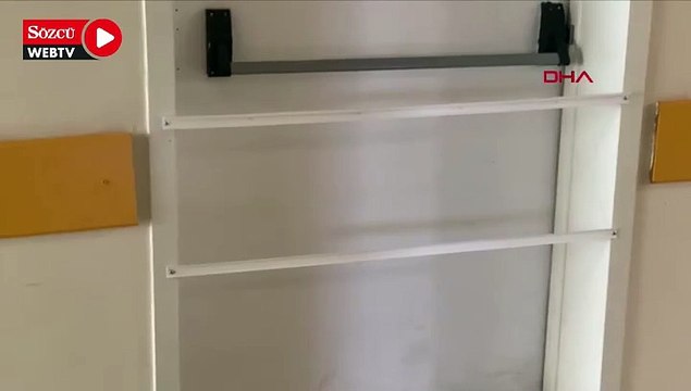 Hastanede yangın merdiveni girişlerinin kapatılma görüntülerine bakanlık açıklaması