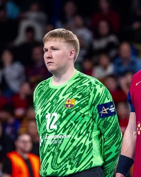 Las mejores atajadas de Emil Nielsen con el Barça de balonmano en la Champions