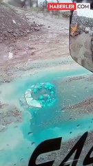 Rögardan mavi su fışkırdı, AFAD inceleme başlattı