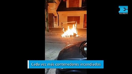 Cada vez más contenedores incendiados en La Plata