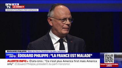 "La France est malade", estime Edouard Philippe