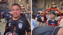 Aficionado de Monterrey golpea a fan de Pachuca en plena transmisión tras la derrota de Rayados