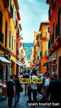 Spain's new three-year tourist ban and what it means for visitors #shorts #spain #tourist #ban